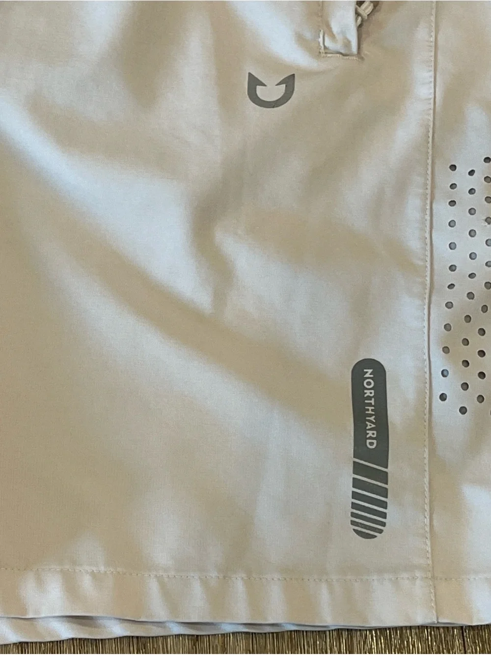 Northyard Men's Small Athletic Shorts White Zip Pockets Active Wear Running